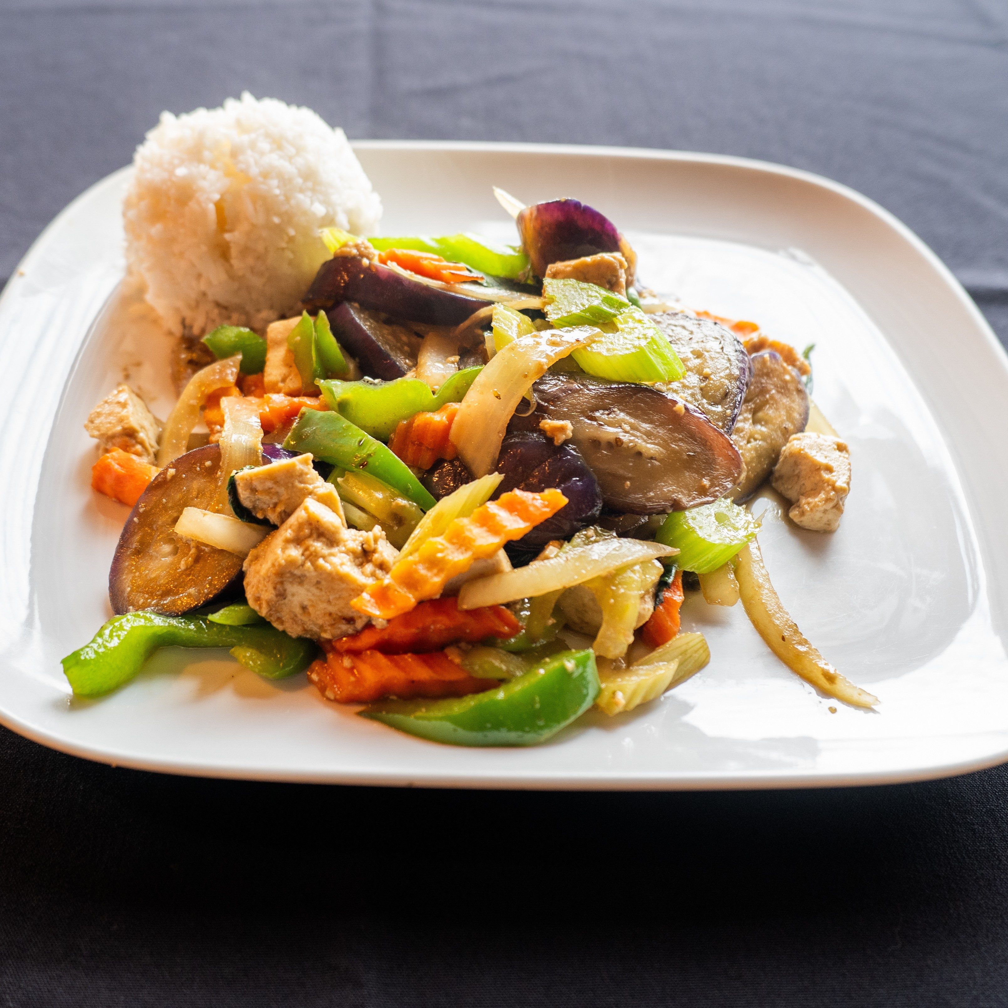 Eggplant Deluxe.