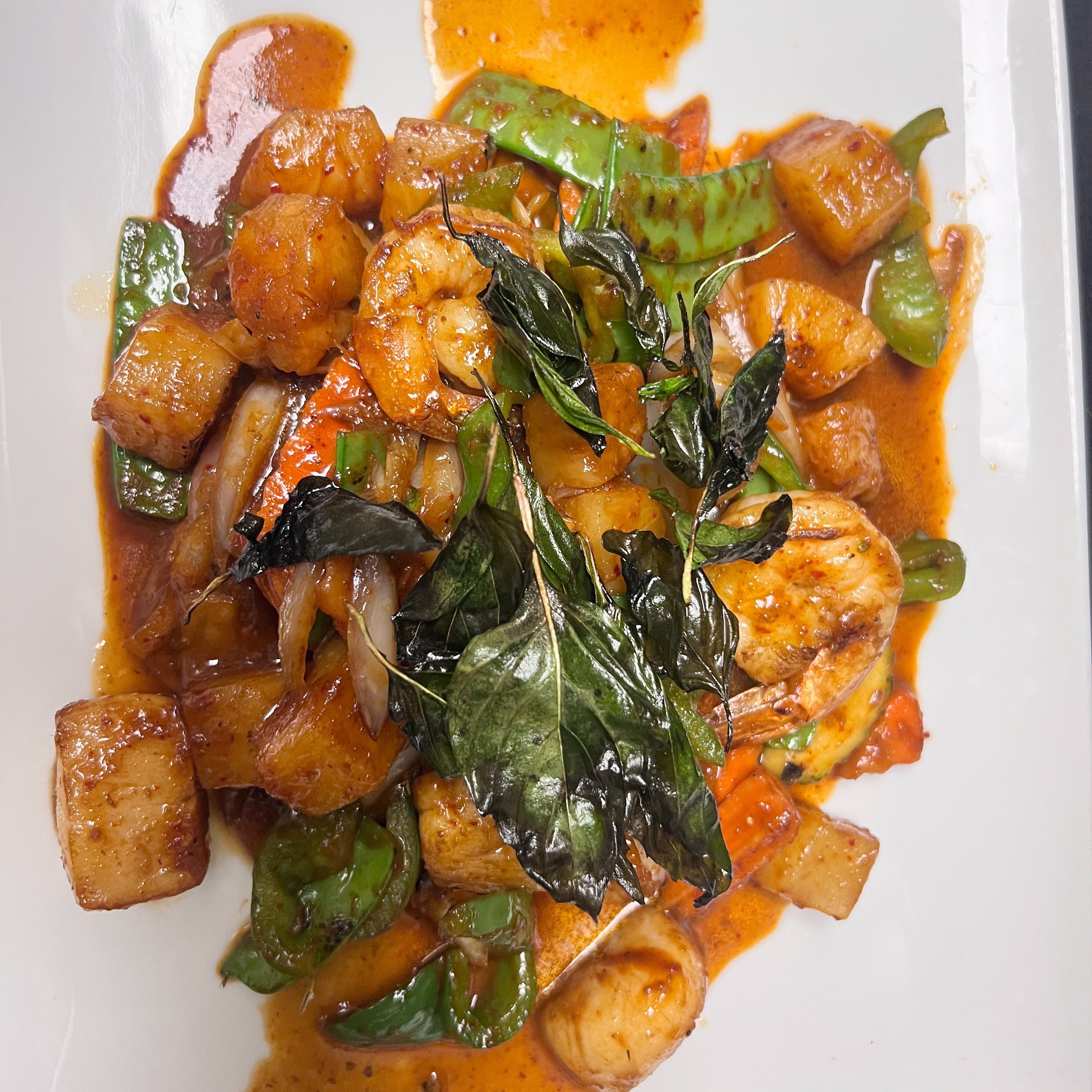 Blazing Shrimp and Scallop.