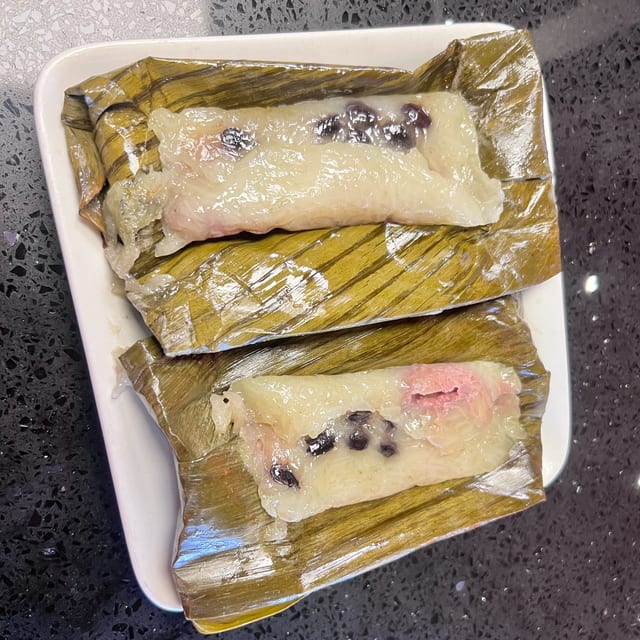 Sweet Banana Sticky Rice.