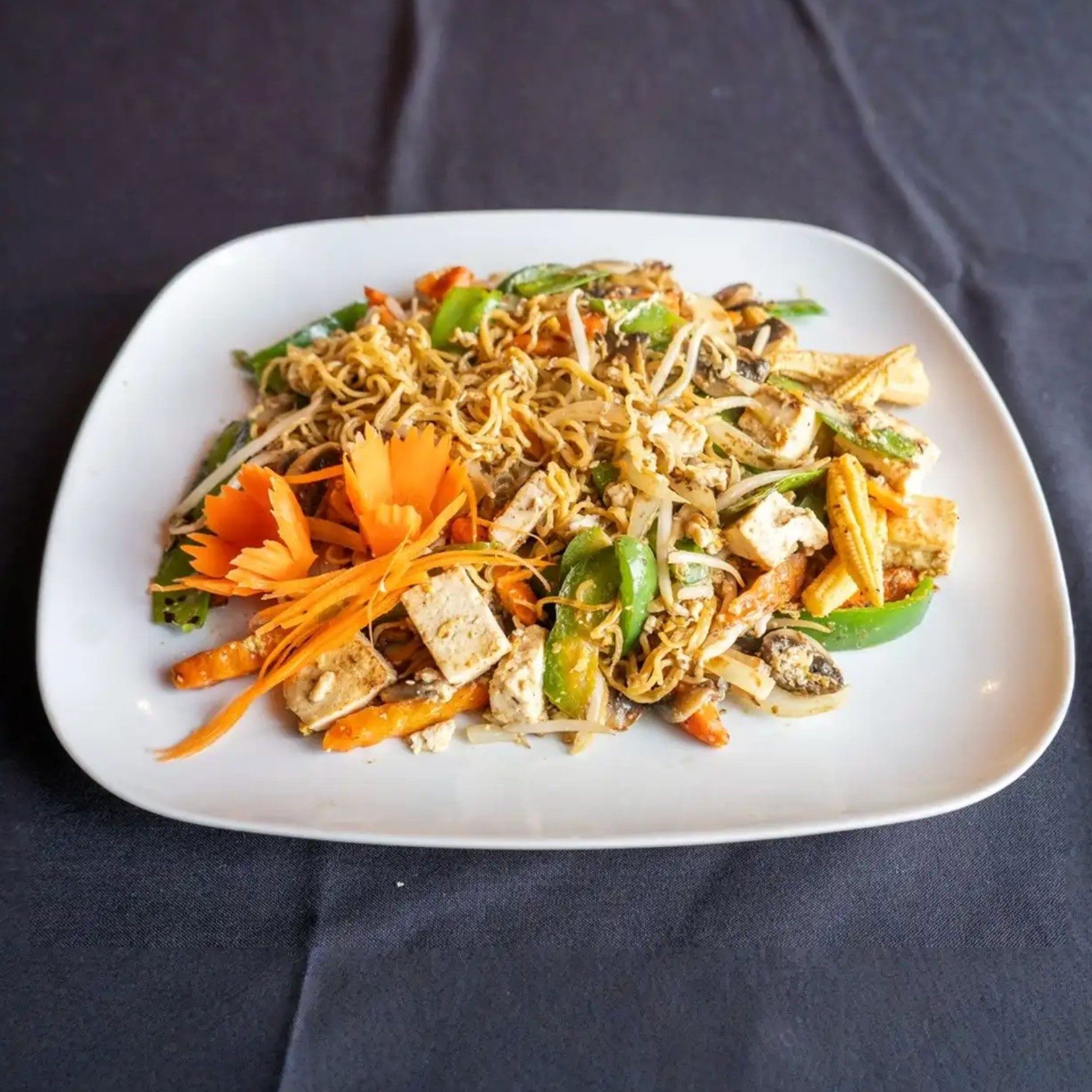 Golden Noodles Delight.