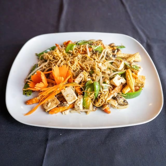 Golden Noodles Delight.